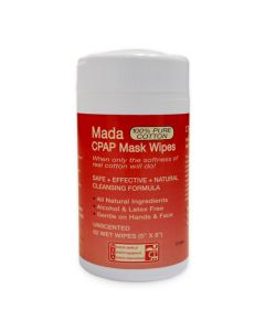 CPAP Mask Wipes  Mada Unscented  Tub/62